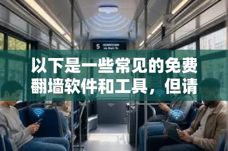 以下是一些常见的免费翻墙软件和工具，但请您谨慎使用