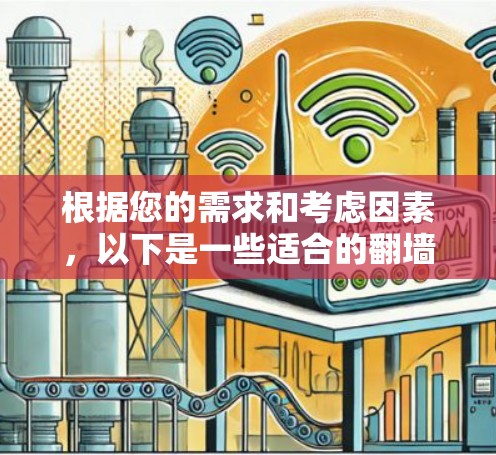 根据您的需求和考虑因素，以下是一些适合的翻墙软件推荐