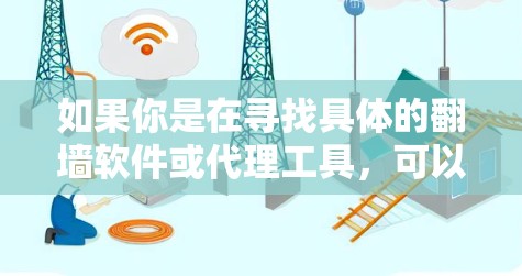 如果你是在寻找具体的翻墙软件或代理工具,可以参考以下几种常见的翻墙技术和工具