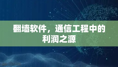 翻墙软件,通信工程中的利润之源