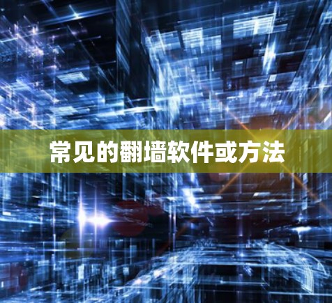 常见的翻墙软件或方法
