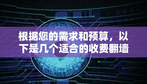 根据您的需求和预算,以下是几个适合的收费翻墙软件推荐 根据您的需求和预算,以下是几个适合的收费翻墙软件推荐