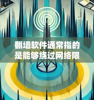 翻墙软件通常指的是能够绕过网络限制的工具，例如 VPN（虚拟专用网络）或代理服务器。VNP（VPN）是一种常用的翻墙技术，通过建立安全的通道，允许用户访问被限制的网络资源或隐私保护