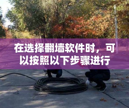 在选择翻墙软件时,可以按照以下步骤进行 在选择翻墙软件时,可以按照以下步骤进行