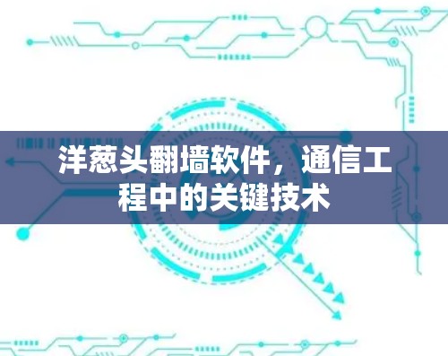 洋葱头翻墙软件,通信工程中的关键技术