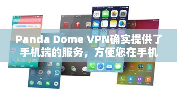 Panda Dome VPN确实提供了手机端的服务，方便您在手机上使用。以下是获取和使用Panda Dome VPN手机端的步骤