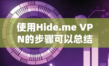 使用Hide.me VPN的步骤可以总结如下 使用Hide.me VPN的步骤可以总结如下