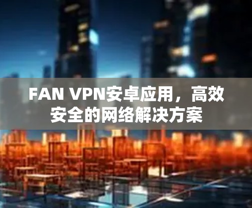 FAN VPN安卓应用,高效安全的网络解决方案 FAN VPN安卓应用,高效安全的网络解决方案